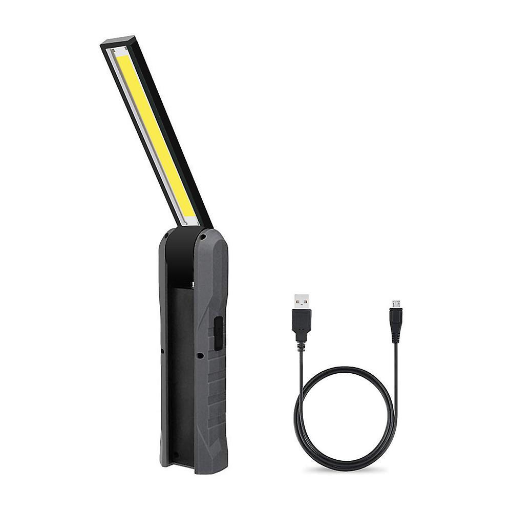 Portable Foldable Usb Work Light 4 Mode Cob Flashlight Rechargeable