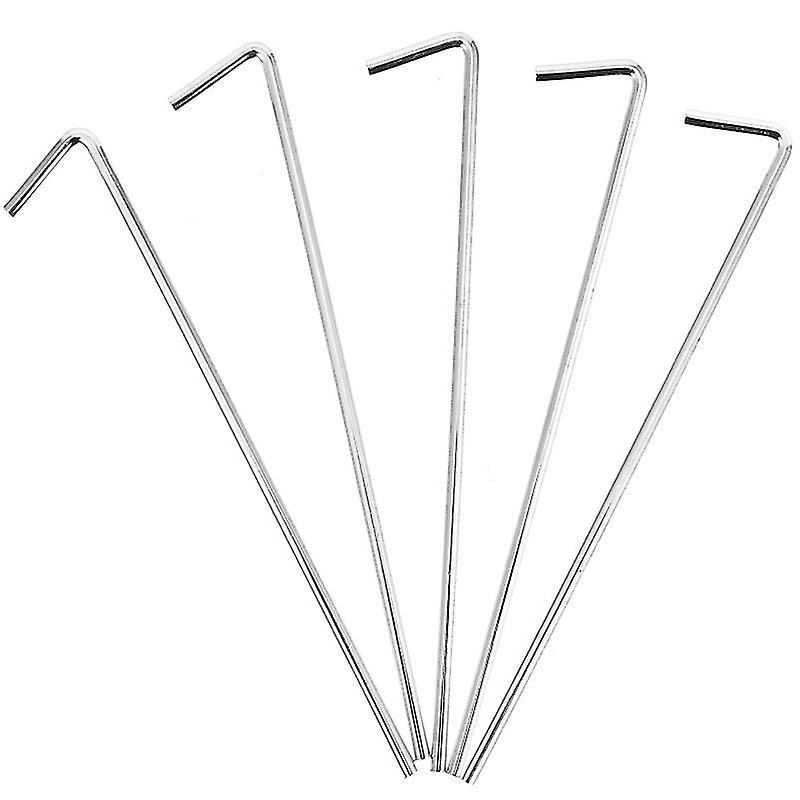 17.5X0.4x0.4cm ασημένια πατημασιές σκηνής 20 τεμ έδαφος πεζοπορίας καρφί πασσάλου σιδήρου σκηνή κάμπινγκ Peg Sta Sta