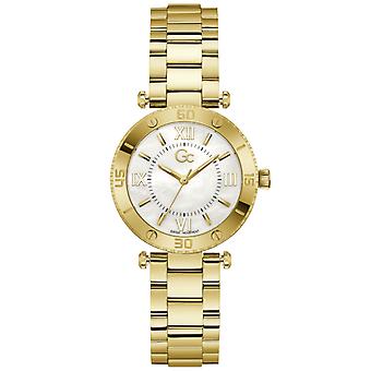Gc orologi muse orologio per donna analogico al quarzo con bracciale in acciaio inossidabile placcato in oro Z05003L1MF