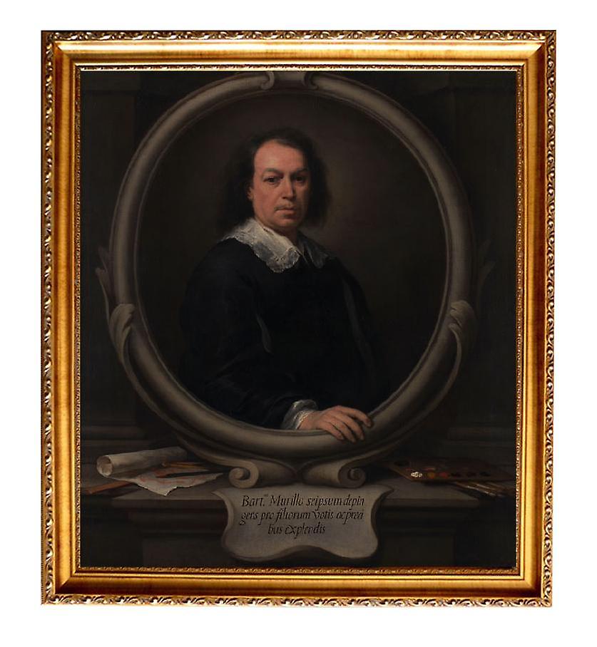 Med ram self-Portrait,Bartolome Esteban Murillo,61x51cm