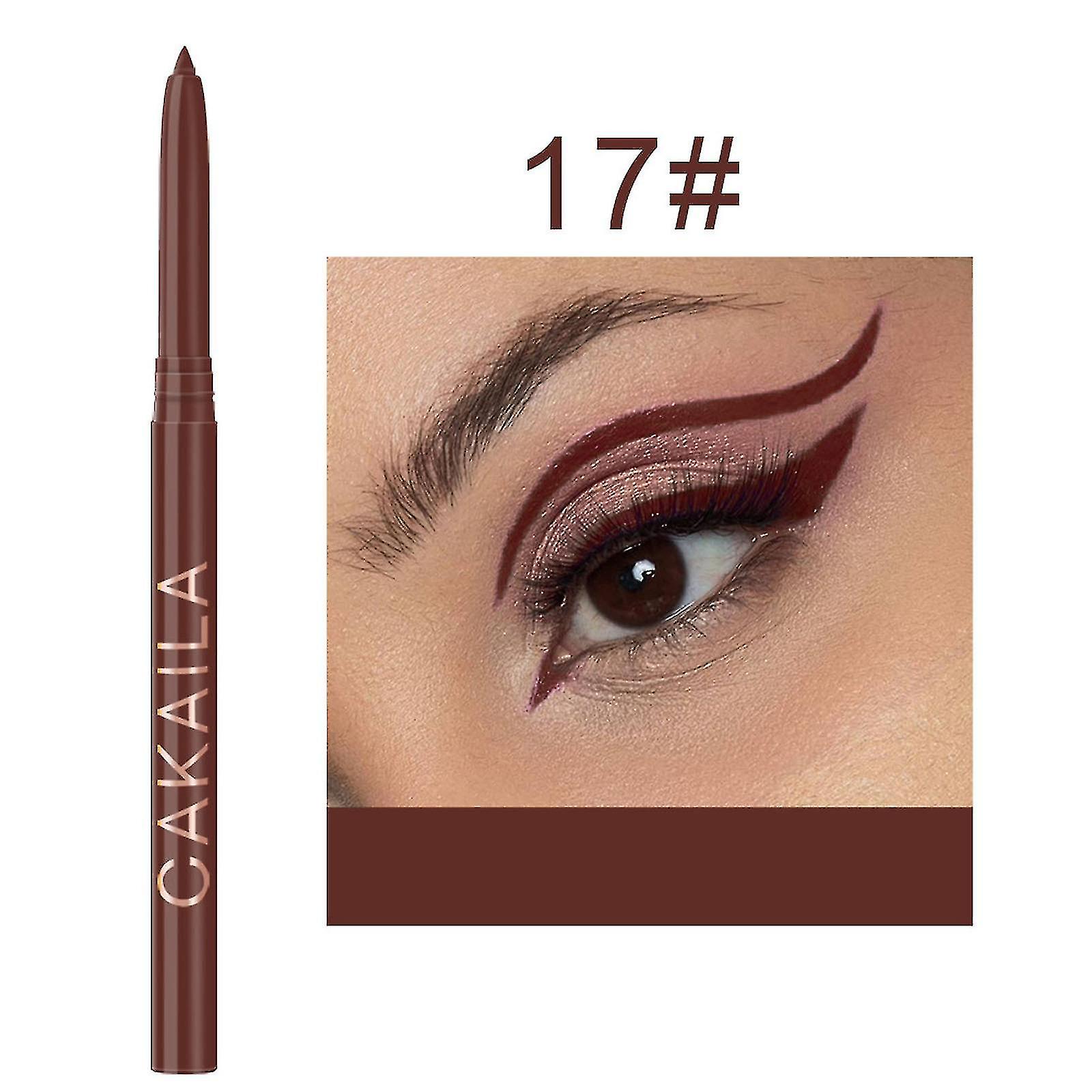 18-color Eyeliner Pen Set Portable Color Development Sweat-proof And Long-lasting