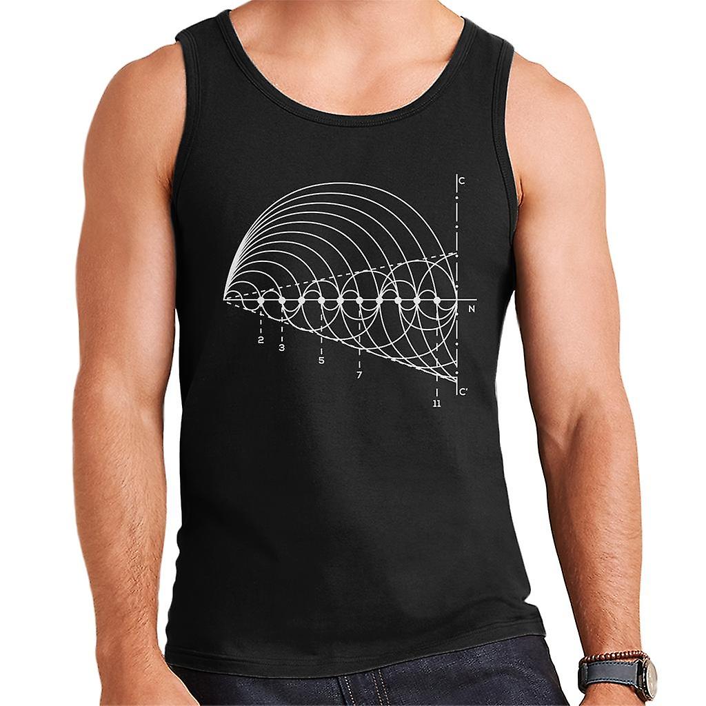 Maths And Science Fibonacci Graph Men's Vest