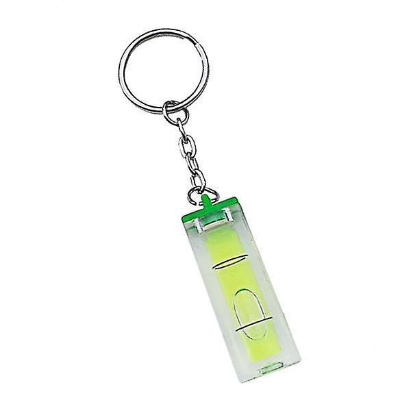 4xMini Acrylic Keychain Block Level Vial Green