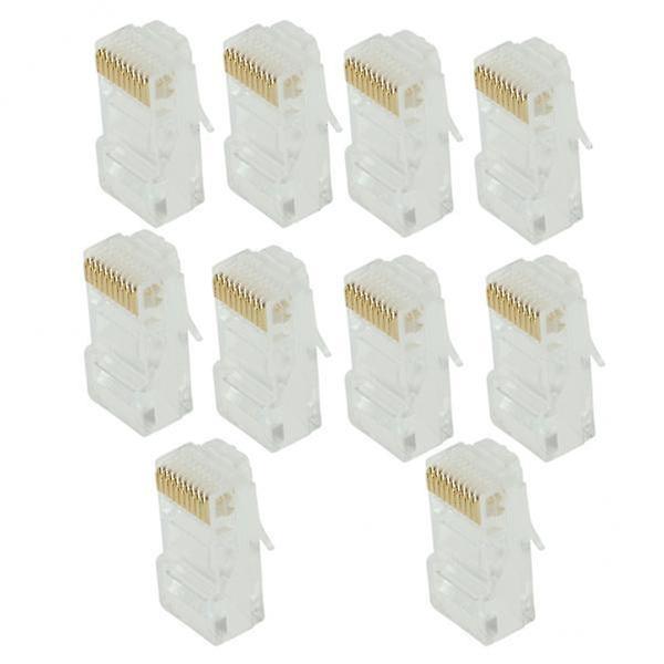 2x10pc RJ50 Keystone Jack Module Network Connector Enternet Module Clear