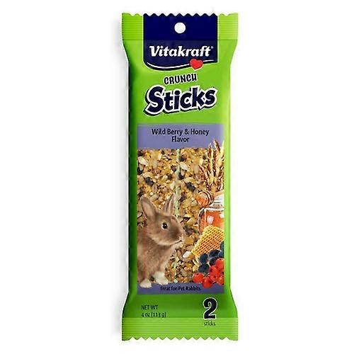Vitakraft Wild Berry & Honey Flavor Crunch Sticks, 2 Sticks (Pack of 1)