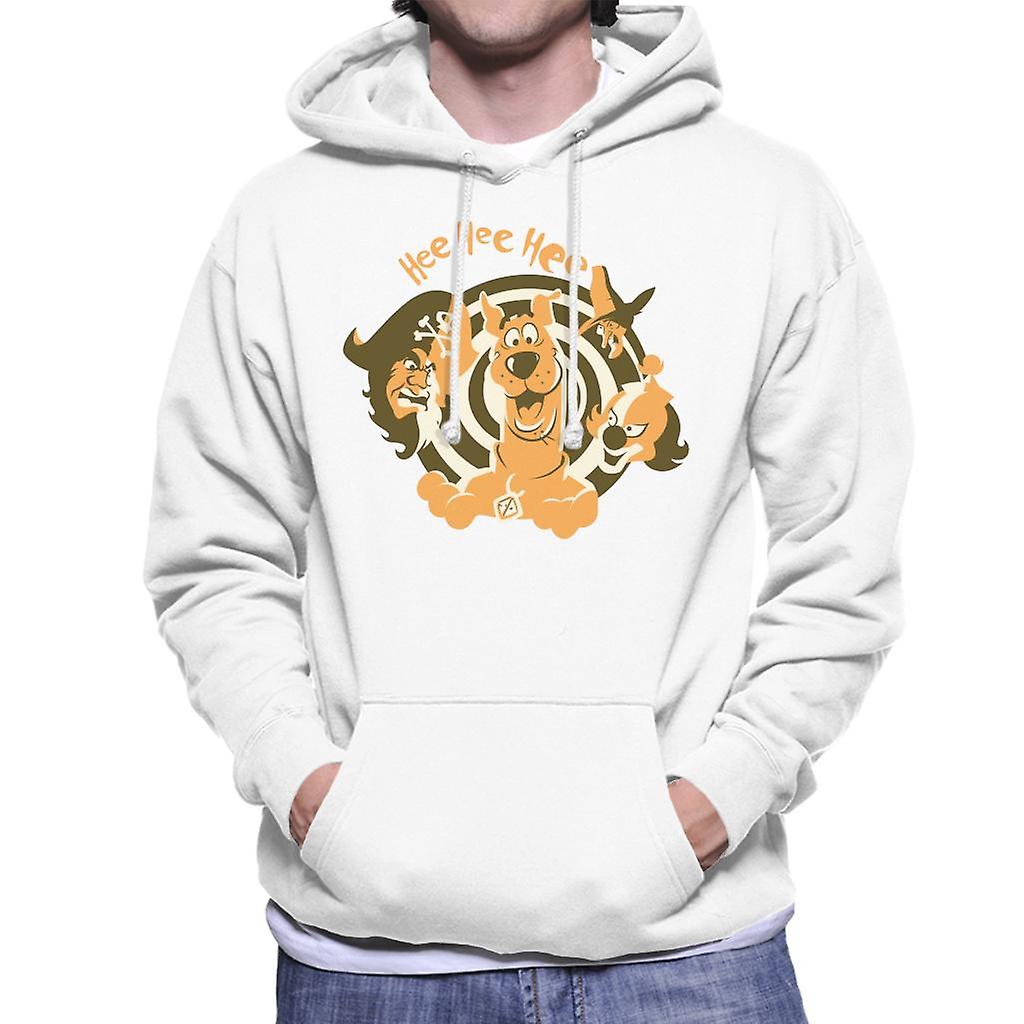 Scooby Doo Halloween Hee Hee Hee Spiral Men's Hooded Sweatshirt