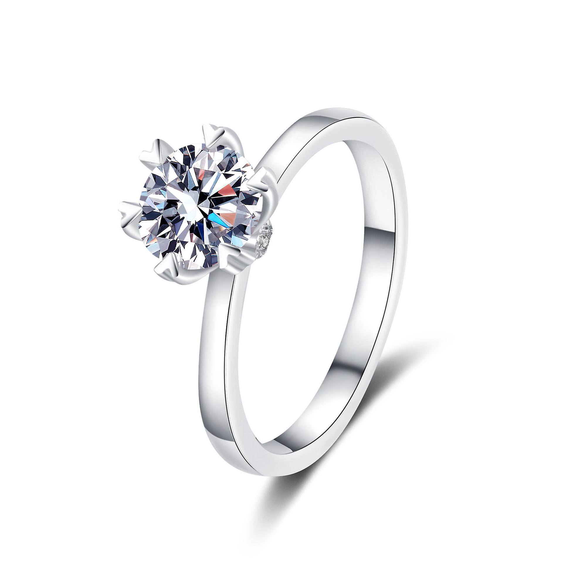 925 Sterling Silver Moissanite Ring
