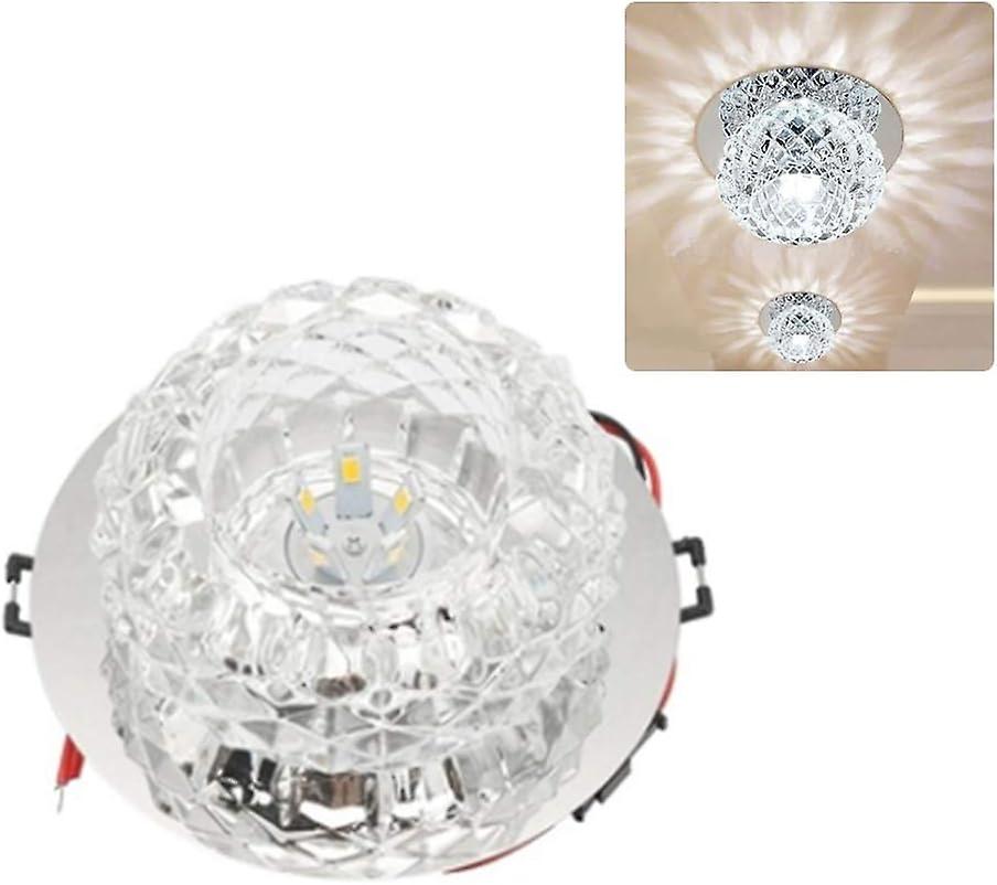 Walkway Light, Intelligent Ic Driver Led Ceiling Light Easy To Install Crystal Lampshade For Meeting Rooms (assorted Color05)