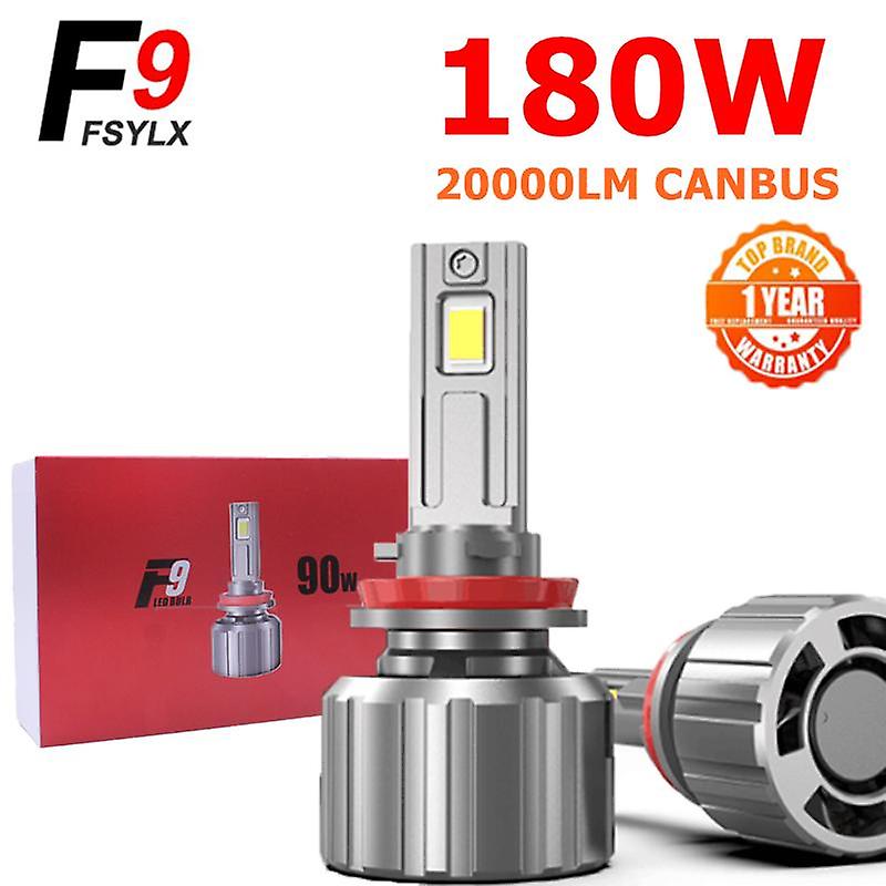 White-180w F9 Led H7 H11 H1 9005 H4 Headlight Kit Fog Light H4 H7 H8 H11 H1 9005 9006 Led Lamp Led Headlights Bulb