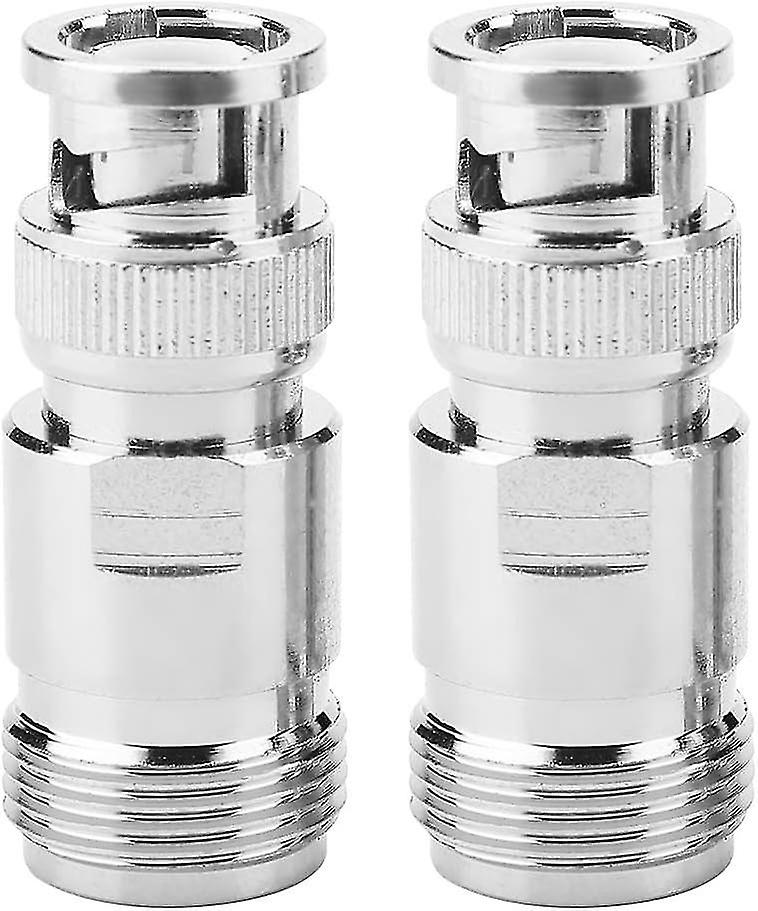 Adapter Computer Cable Adapter Coaxial Adapter Test Converter (silver) (2pcs)