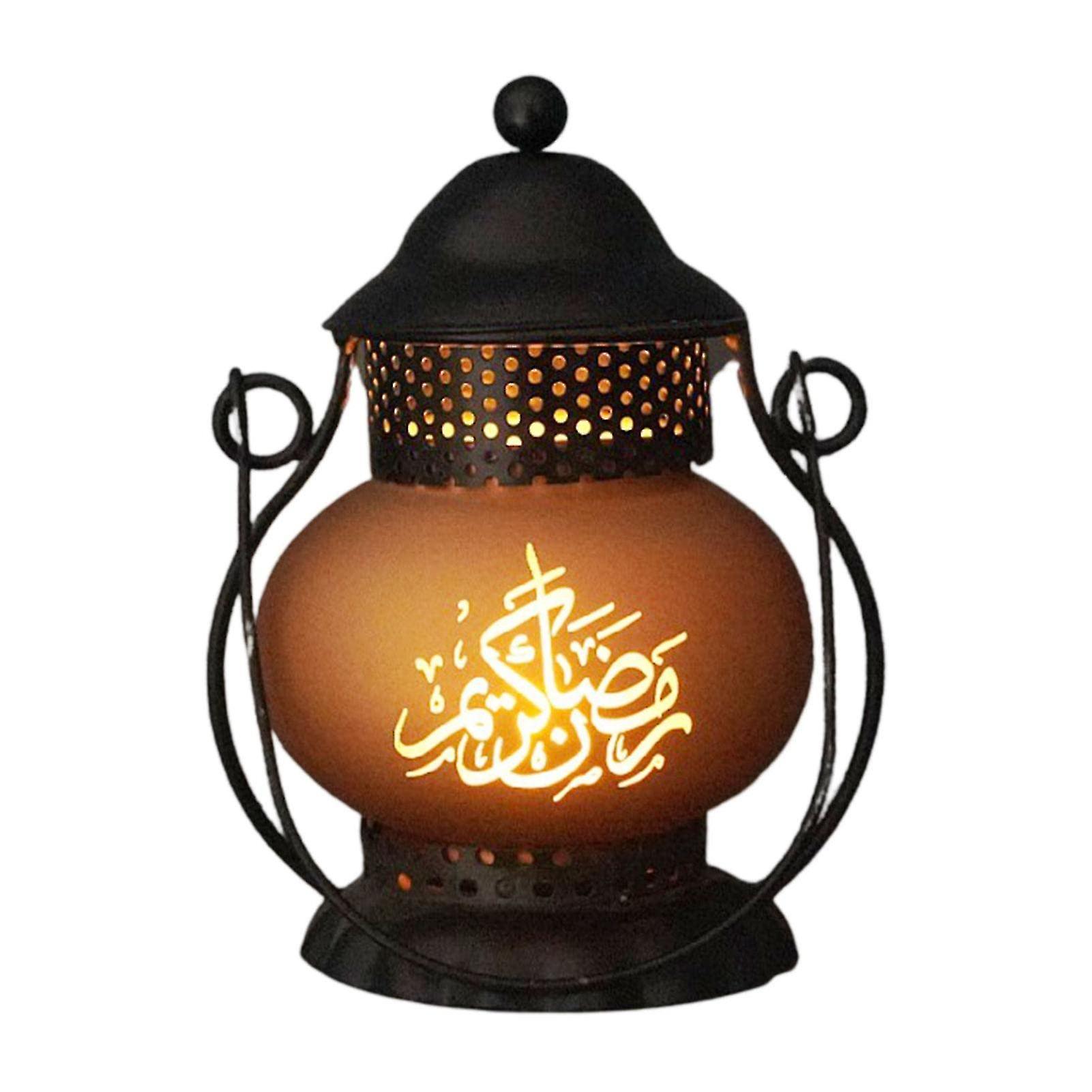 Eid Light, Eid Lantern Lights Square Ramadan Hanging Light, Mubarak Element Lamp,ramadan Decorations For Home A