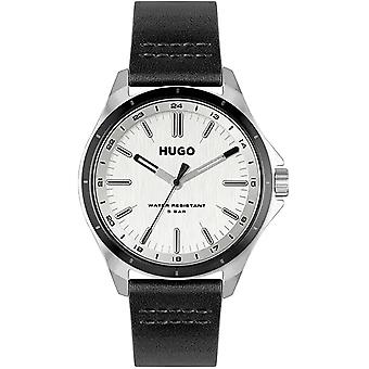 Komplette analoge Quarzuhr für Herren mit Rindslederarmband 1530325