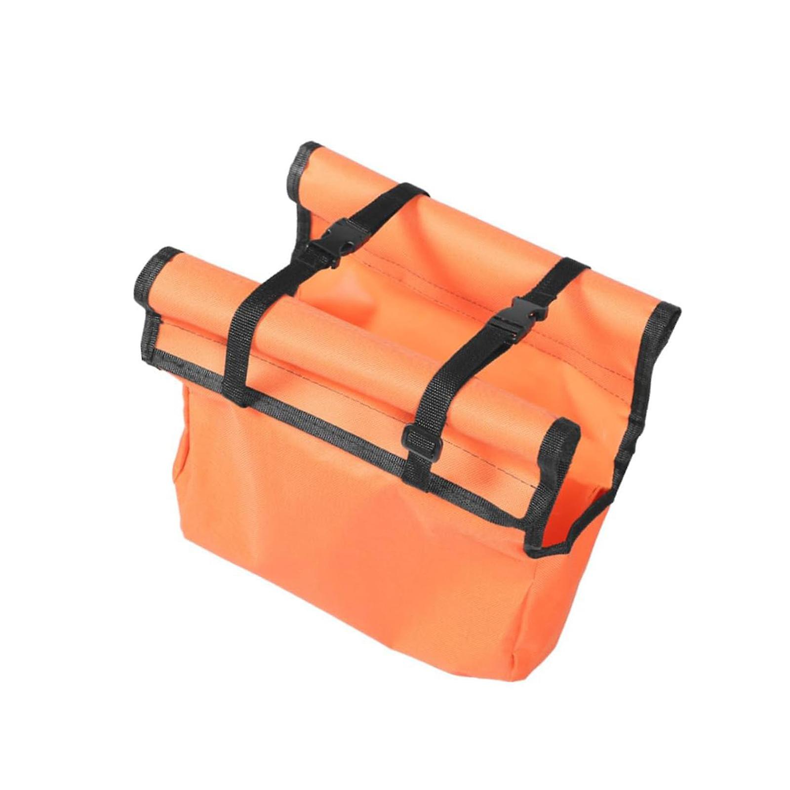 Foldable Extension Ladder Tool Hanging Bag 11.8inch Long Orange for Workshop