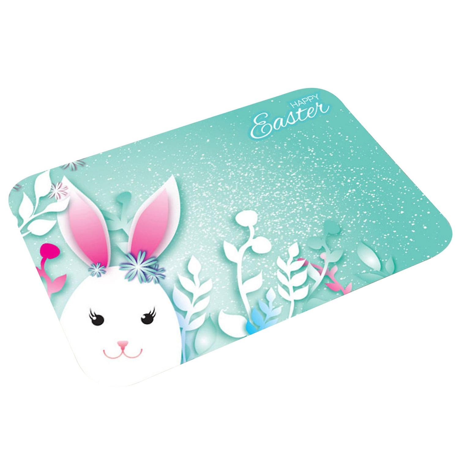 Covor de podea antiderapant rezistent la pete flanel fericit Paște podea covor pentru dormitor