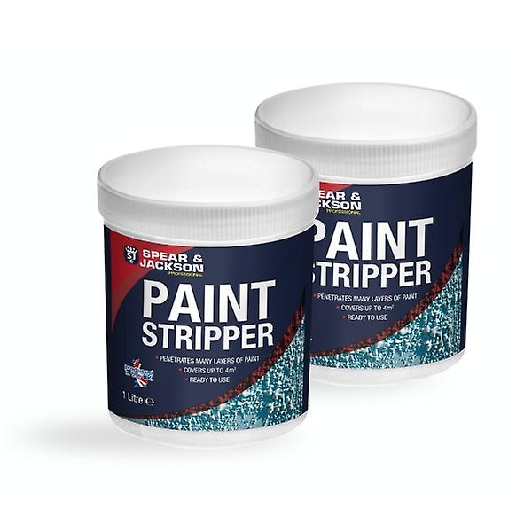 Professional Paint Stripper 2 x 1 Litre Ready to Use by Spear and Jackson
