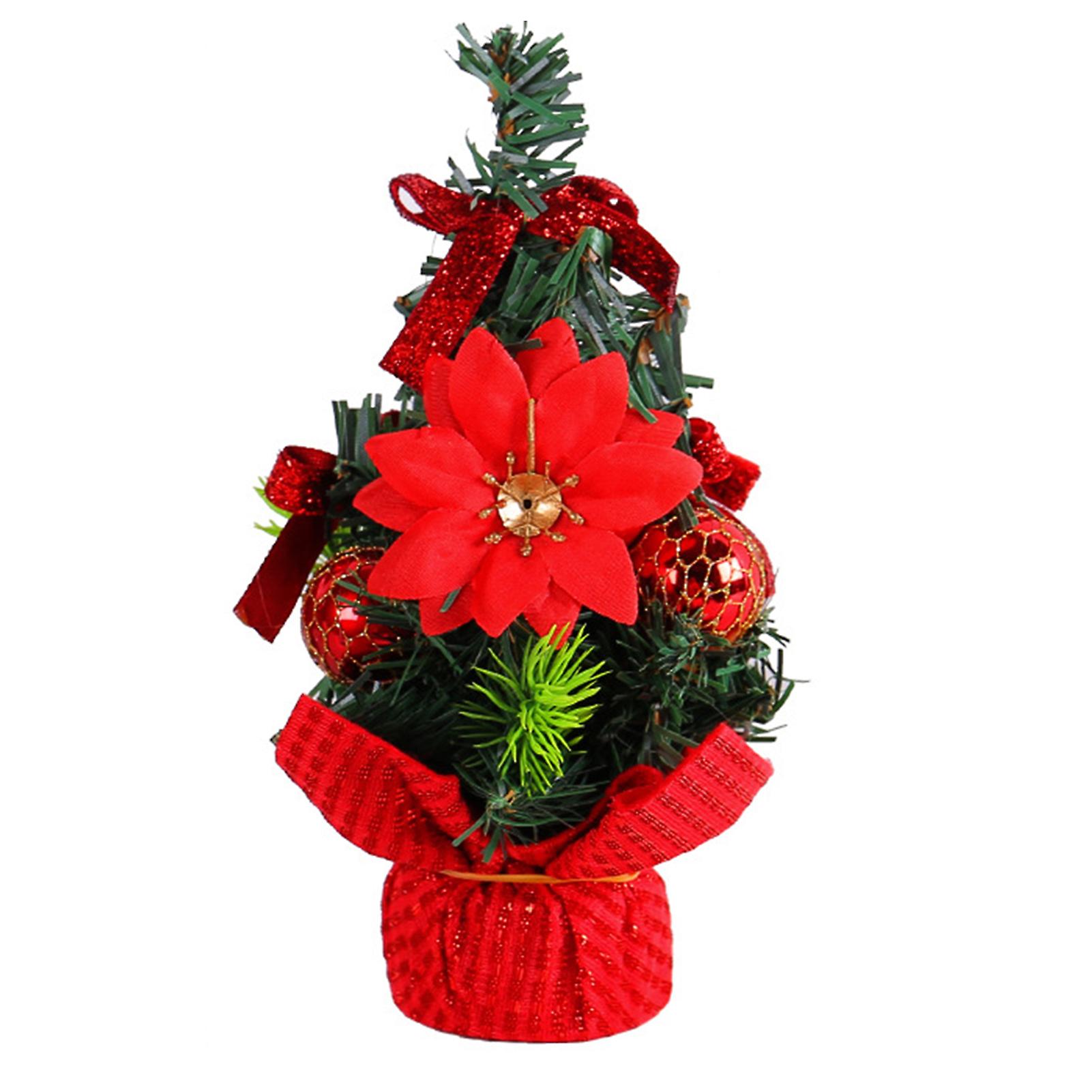 Color Mini Artificial Christmas Tree Bright Colors Christmas Tree Figurines For Bedroom Home Party Office