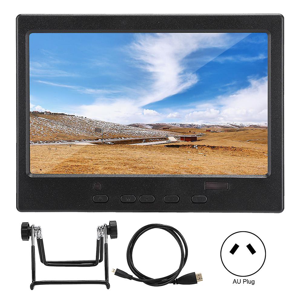 7-Zoll-TFT-LCD-Bildschirm 1024x600 16:9 300cd m Display Passend für Raspberry Pi 4B 100-240V (AU-Stecker)