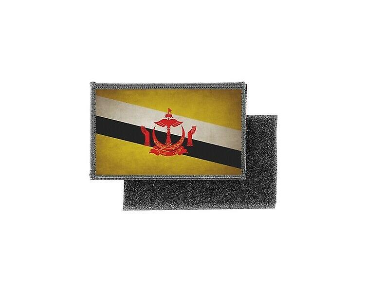 Patch ecusson prints vintage badge brunei flag