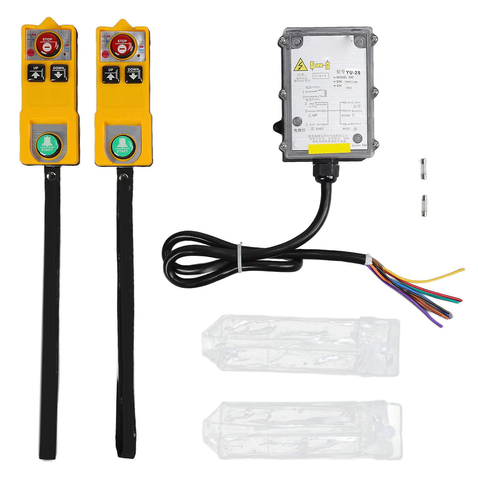 Industrial Remote Control Wireless Waterproof Hoist Crane Remotes Controller for Bridge CranesAC 220V