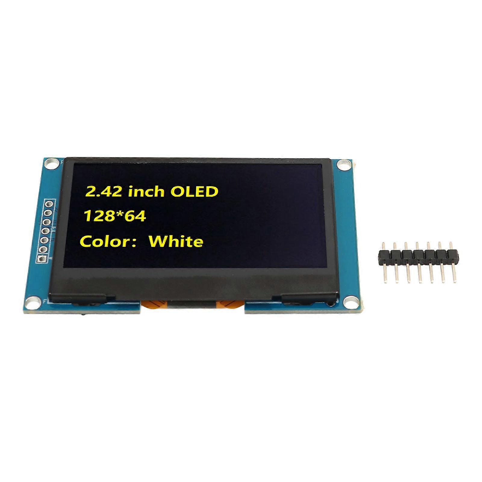 Display Module 2.42in Organic Light Emitting Diode SPI Serial Port SSD1309 Drive IC for DIY MRA091B Yellow
