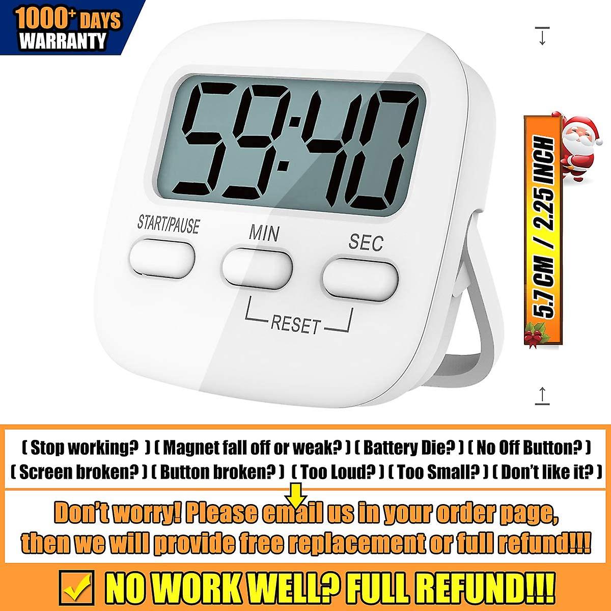 Kitchen Timer, 2 Pack Digital Kitchen Timers [ 2020 Version ] Magnetic Countdown Timer with Loud Ala