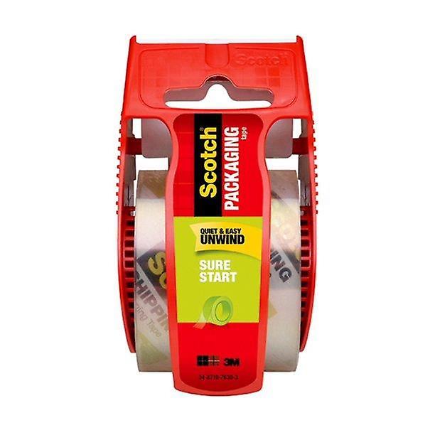 Scotch Sure Start Packaging Tape, Clear, 1.88" X 50 Yd., 1 Total