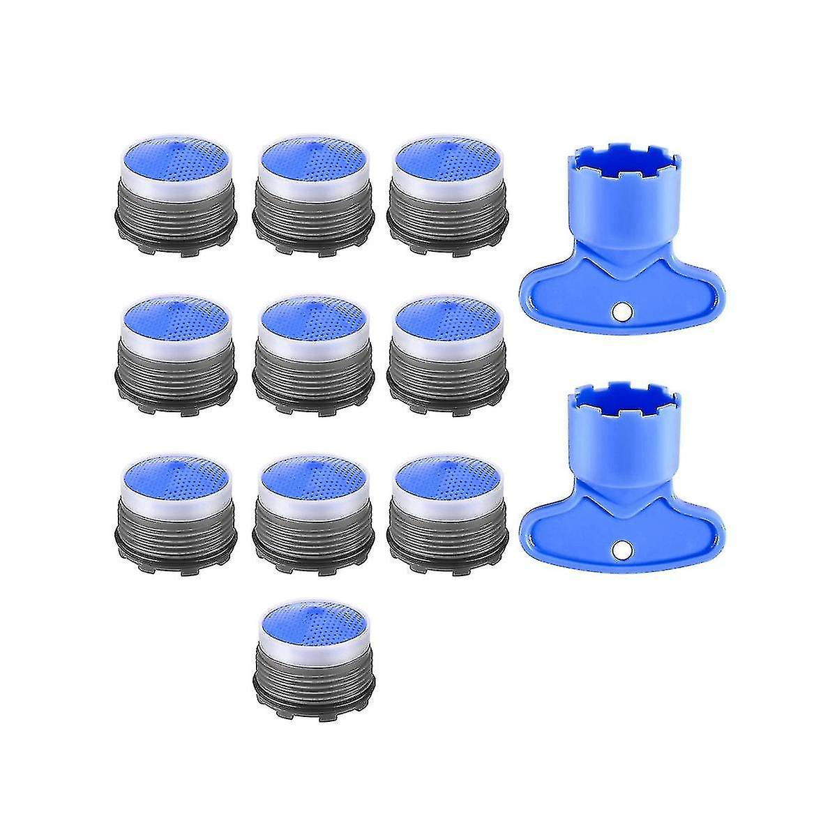 10pcs Faucet Aerator Replacement compatible with Sink Faucet Flow Restrictor, Kitchen Bathroom Cache-dwdz