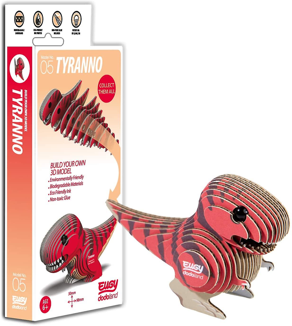 EUGY Tyranno T-Rex Dinosaurio 3D Craft Kit