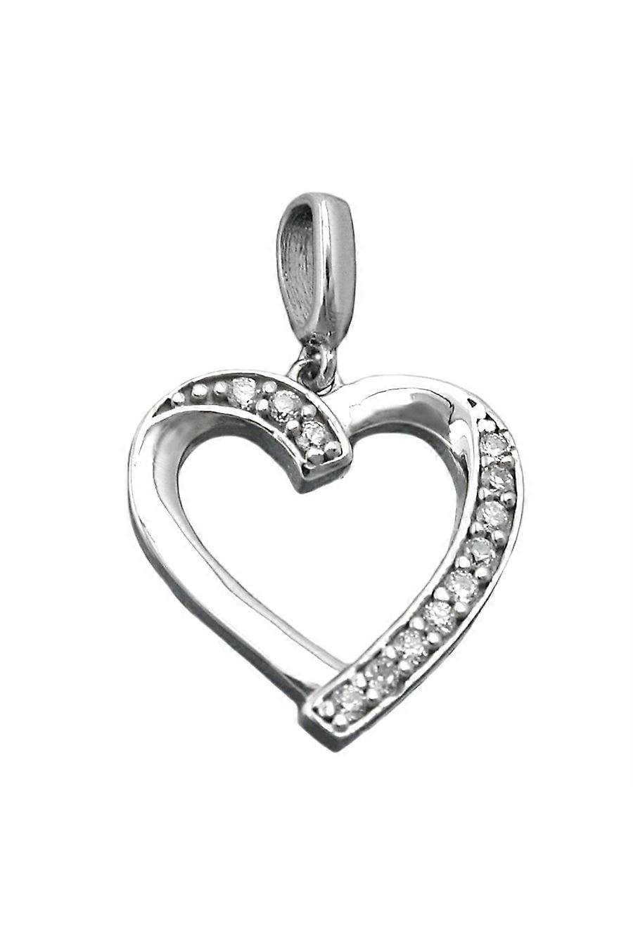 Pendant Heart With Zirconia Silver 925 - Gl90544
