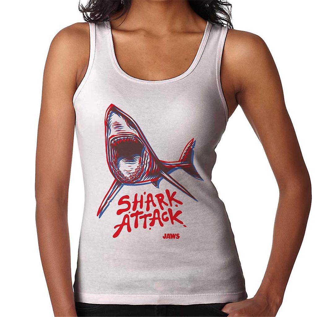 Jaws Neon Shark Attack Women's Vest