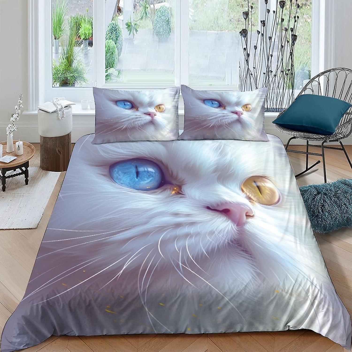 Housse De Couette Vache Highlands - Parure De Lit En Microfibre Hypoallergique, Impression 3D Mignonne