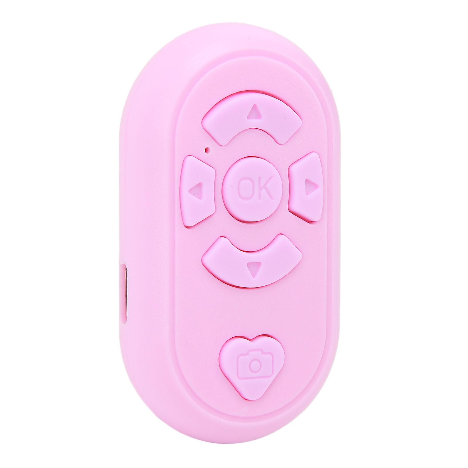 Phone Remote Control 32.8ft Wireless BT4.0 Hands Free Type C Charge Remote Shutter for Selfie Page Turning App Pink