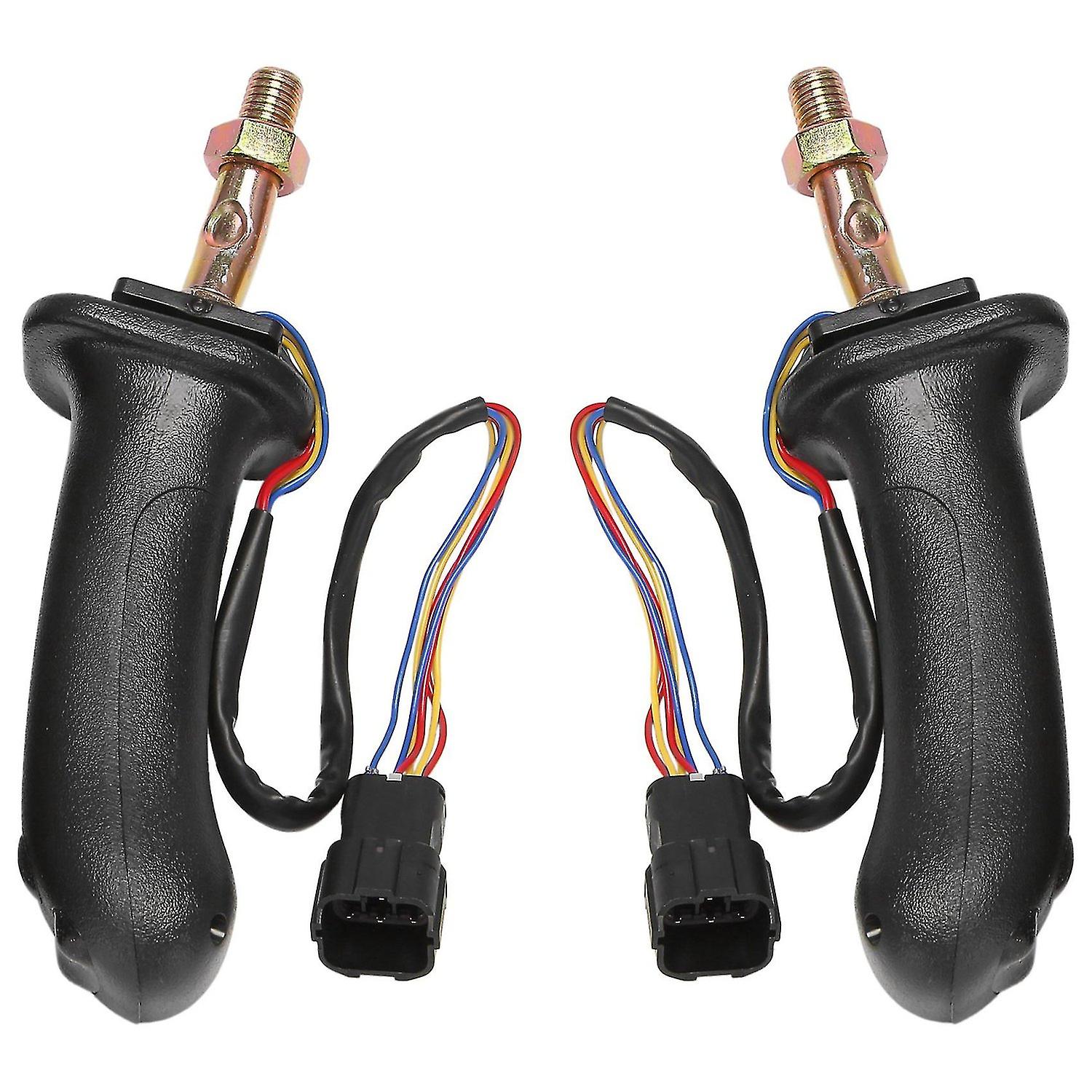 2Pcs L+R 3 Buttons Excavator Joystick Assy Handle Gears for Doosan DX150 215 225 300 370-9C