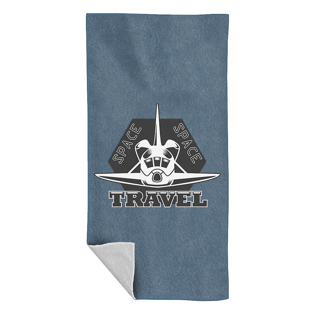 NASA Space Travel Rocket Front View Beach Towel