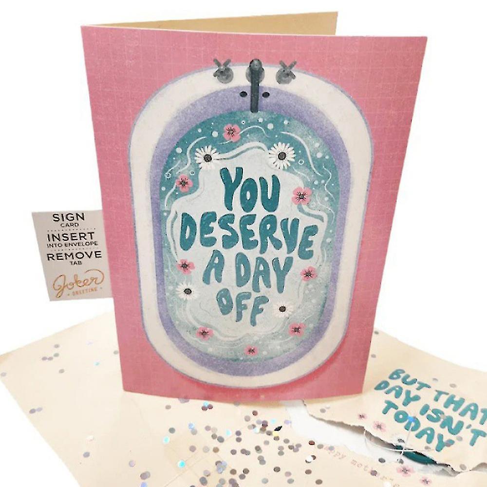 مزحة عيد الأم جوكر بطاقة المعايدة مع الترتر وامض + الصوت هدايا جوكر عيد الأم لأمي