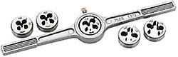 Draper 79197 6 Piece Circular Metric Die And Holder Set