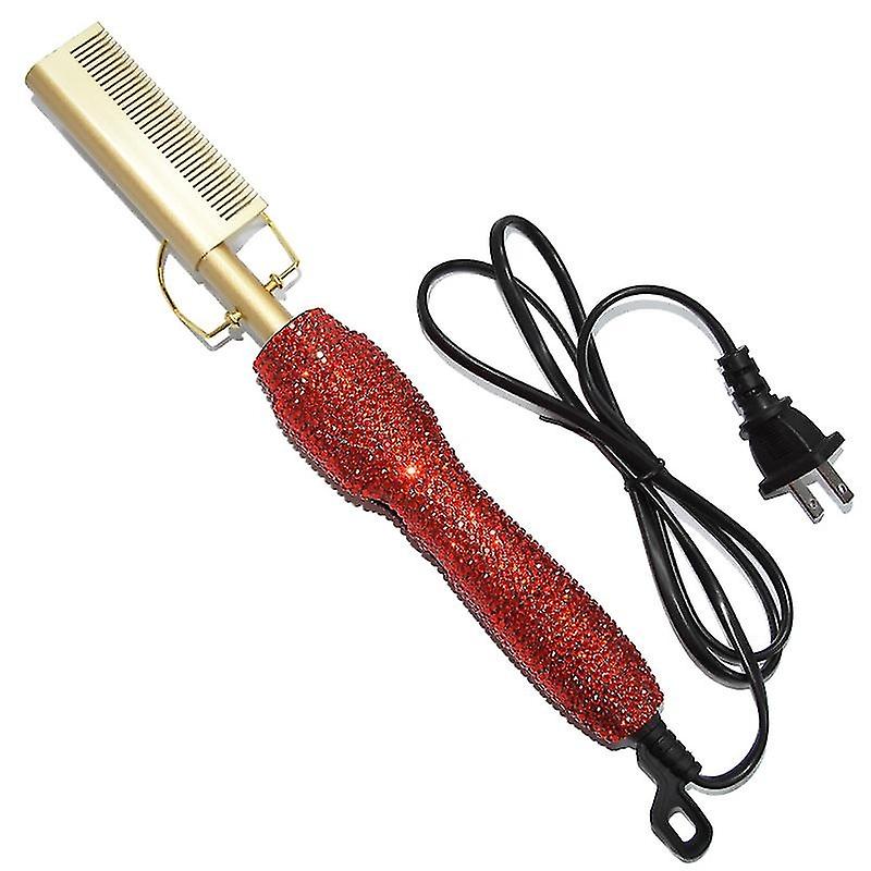 Black diamond crystal curling comb electric ceramic curling comb high temperature curling comb two i