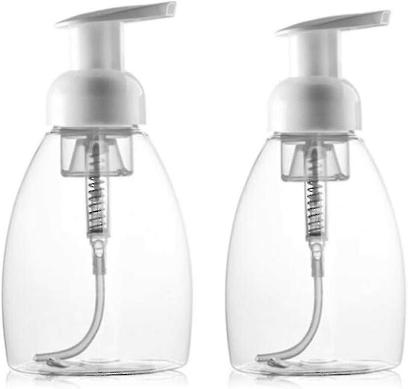 2 Pack Empty Refillable Foam Dispenser for Makeup, Shampoo, Facial Cleanser, Hand and Body Foaming L