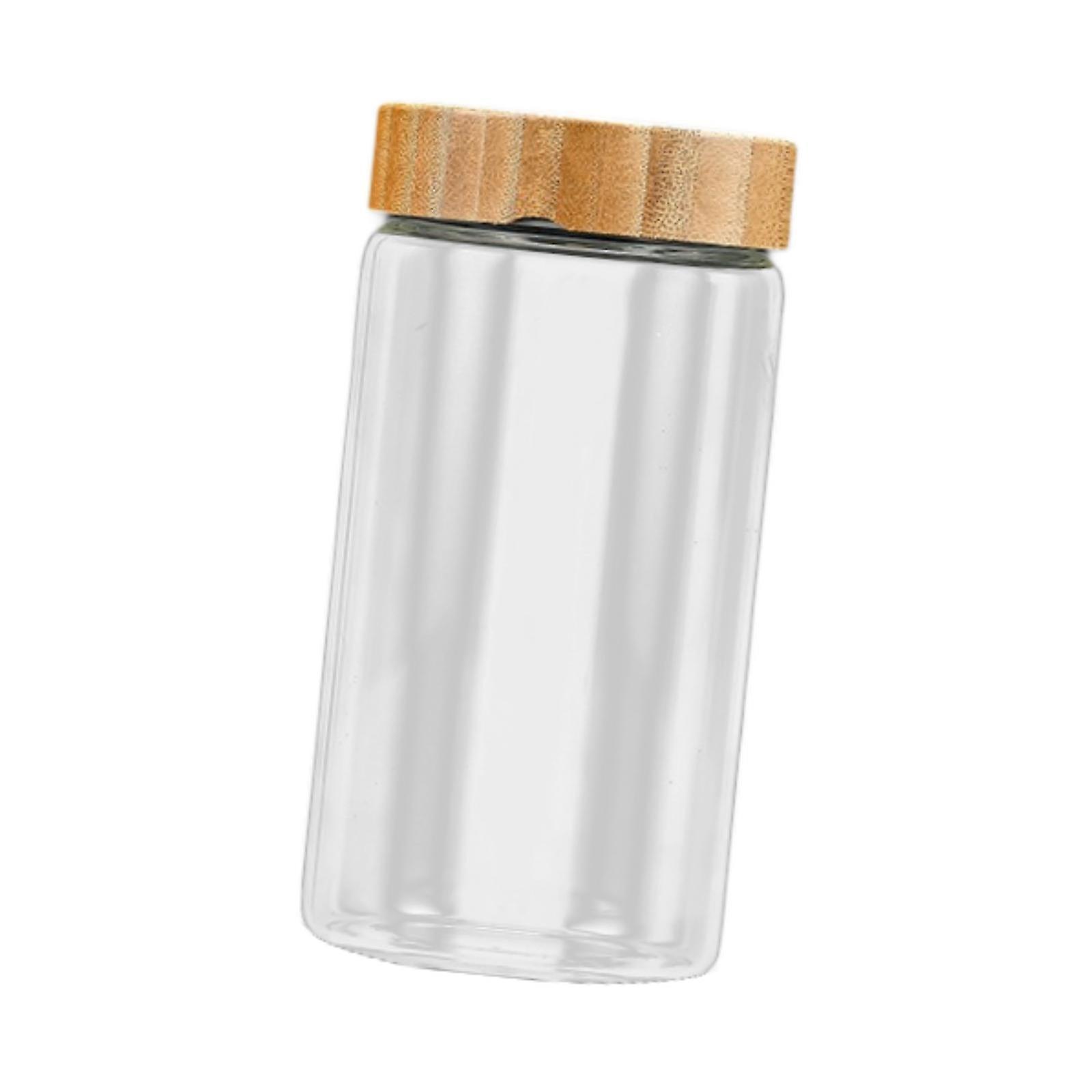 Airtight Food Jar 550ml Glass Storage Container for Sugar Cookie Coffee Bean
