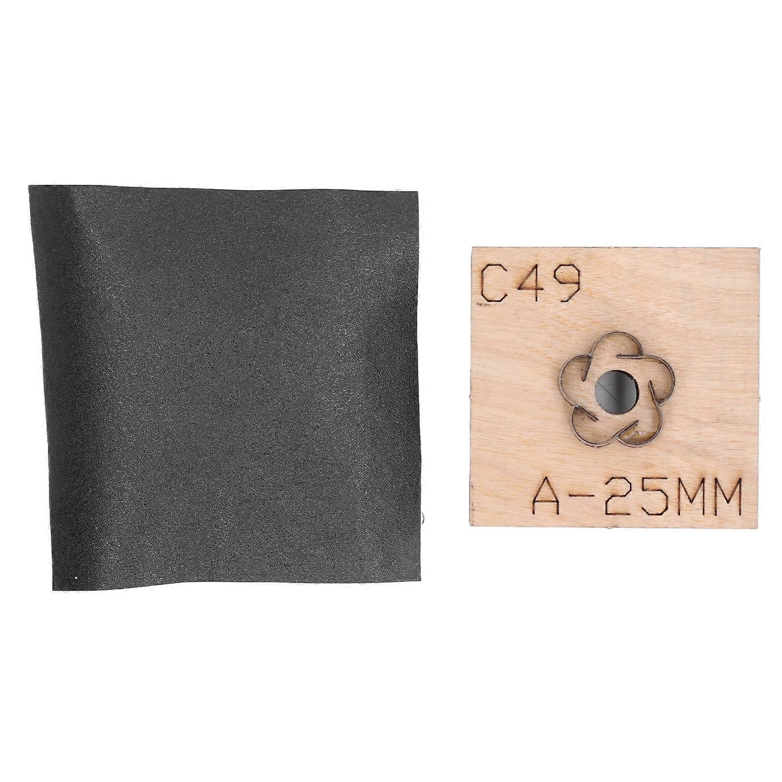 Flower Leather Cutting Dies Diy Handcrafted Reusable Leather Cutting Die Strip With Thick Wood Base For Jewellery Making