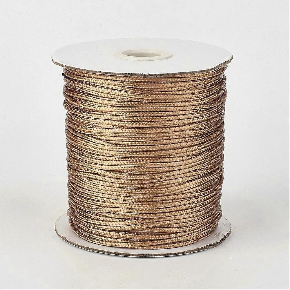 1Roll Eco-Friendly Korean Waxed Polyester Cord BurlyWood 1mm about 185yards/roll(555 feet/roll)(169.16m/roll)