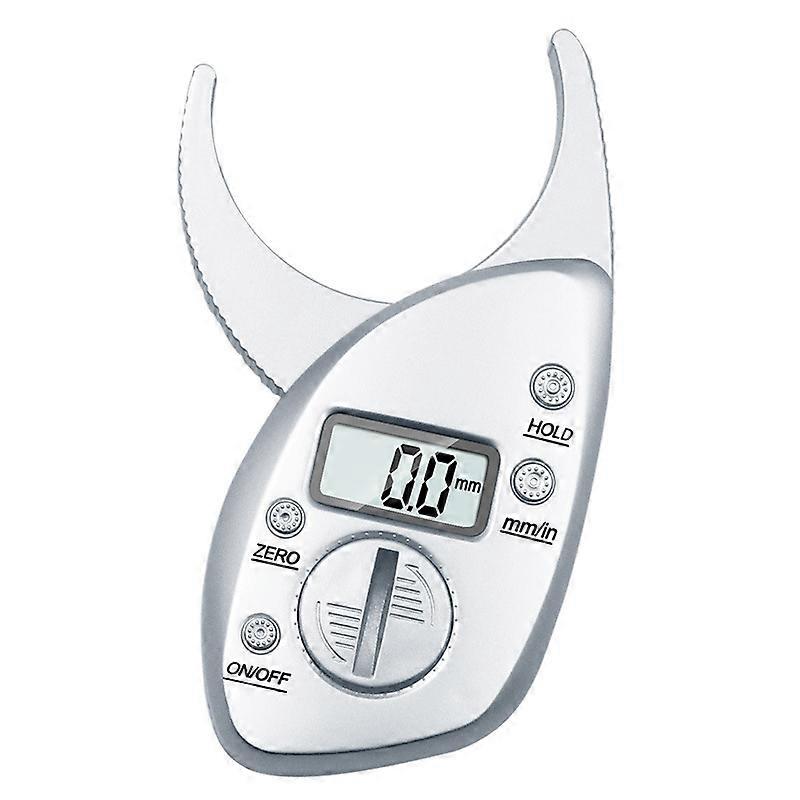 Skin Fat Caliper Portable Lightweight Comfortable Grip Accurate Measurement Digital Fat Caliper Red