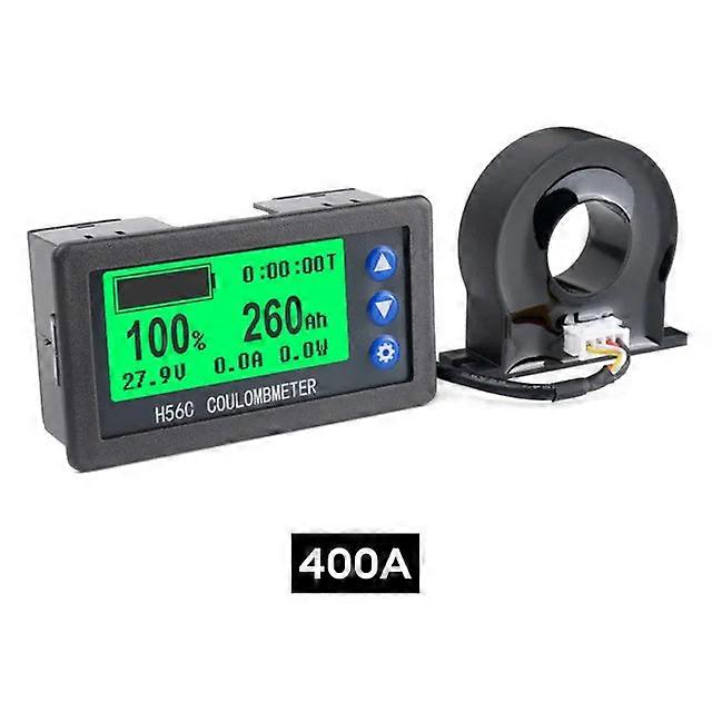 Dc9-100v 100a 200a 300a 400a Lifepo4 Lead-acid Li-ion Lithium Capacity Power Battery Monitor Hall Coulomb Meter 12v 24v 36v 48v