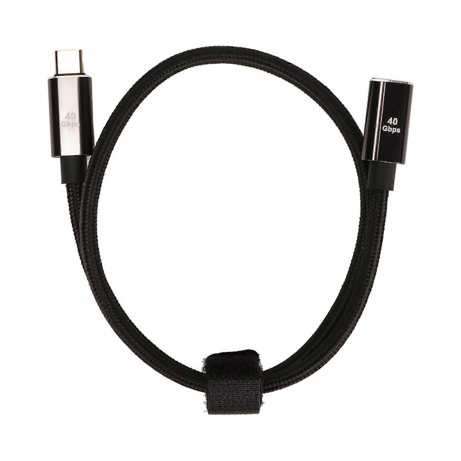 USB C to USB C Cable Type C USB4.0 Data Cable for Thunderbolt 4 PD100W Fast Charging 40Gbps 8K 60Hz Type C Extension Cable 50cm