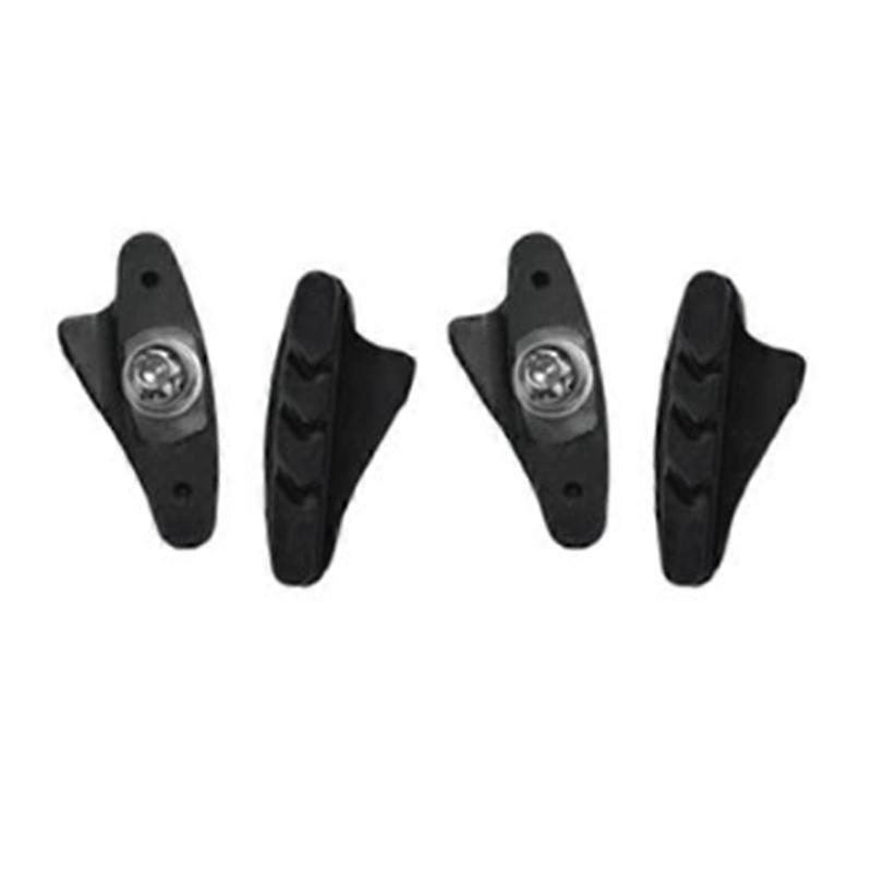 2 Pairs Road Bike C-Brake Caliper Pads Bicycle Brake Shoes Rubber Blocks Light-Weight Replaceable f