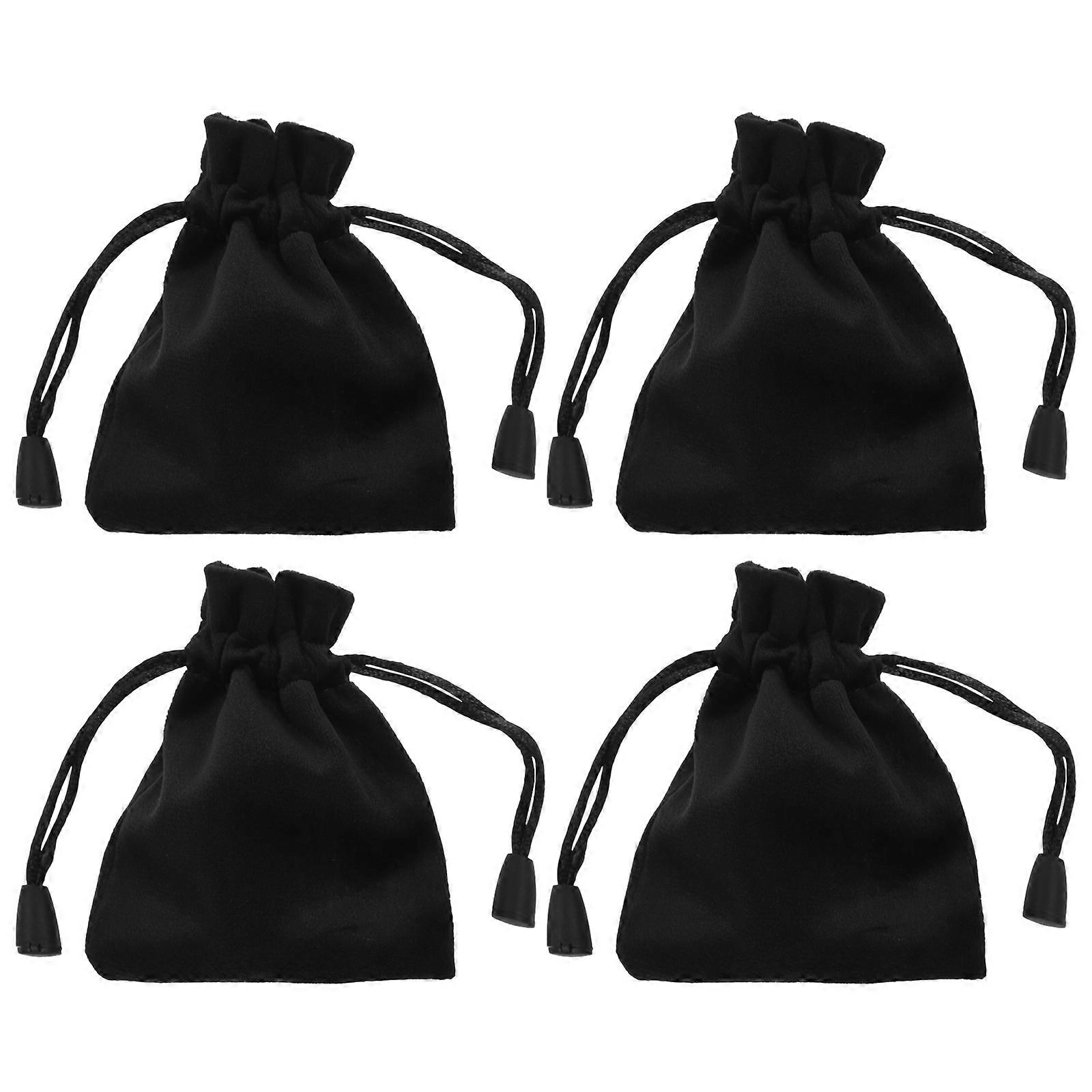 4pcs Small Lint Drawstring Pouches Dice Drawstring Pouches Jewelry Drawstring Bags