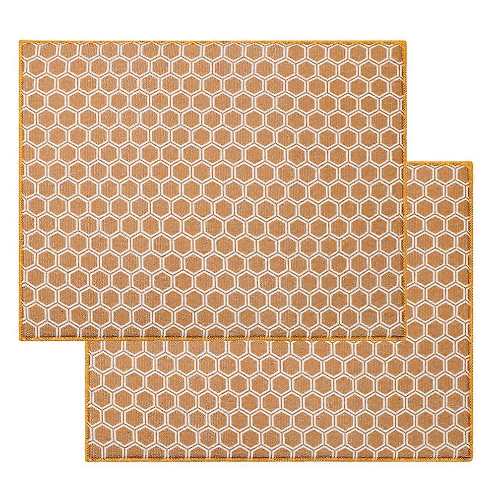 2Pcs Microfiber Dish Drying Mat Super Absorbent Dish Drying Mat Fast-Drying Dish Mat Dish Drying Pad