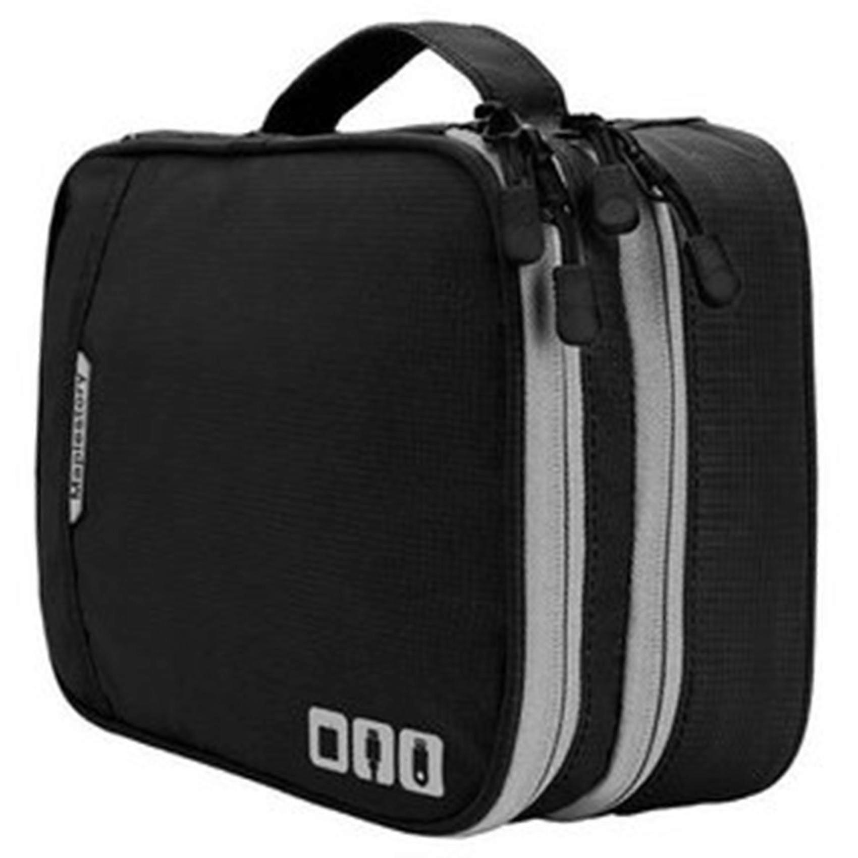 Portable Electronic Accessories, Suitcase, Data Cable Storage -black