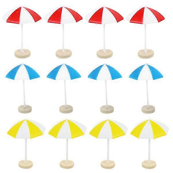 12db miniatűr strand napernyő, dekoratív mikro táj napernyők