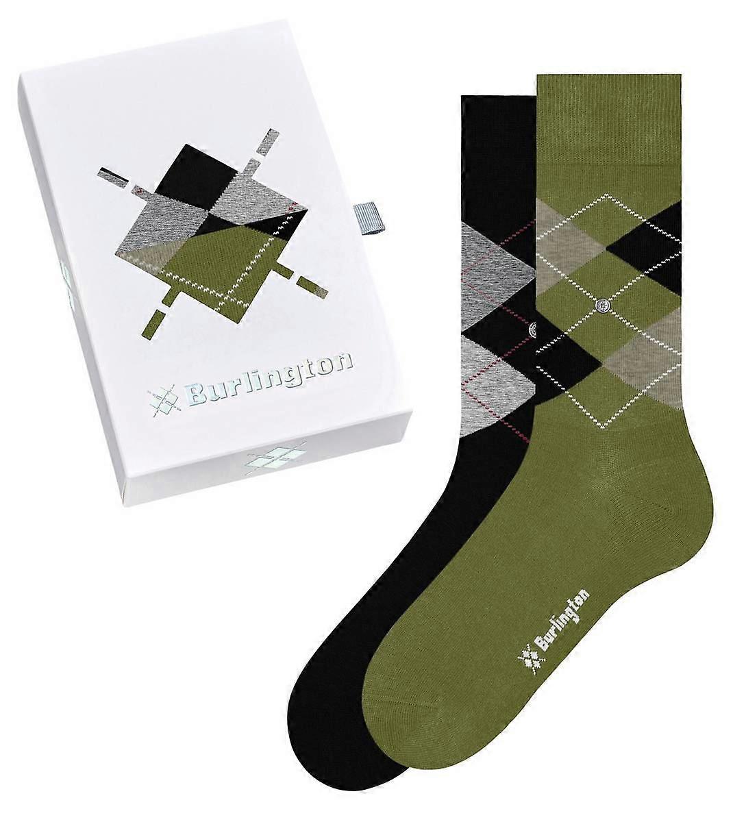 Burlington Basic Gift Box Socks - Green/Black